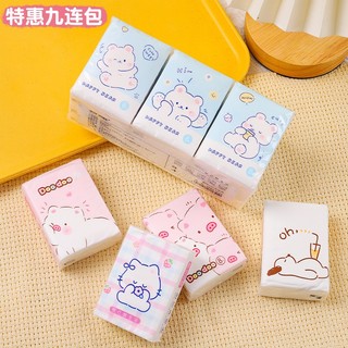 Khăn giấy khô, khăn giấy ăn bỏ túi mini họa tiết dễ thương