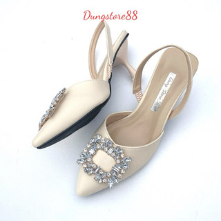 Giày cao gót DUNGSTORE88 bít mũi cao 5 phân