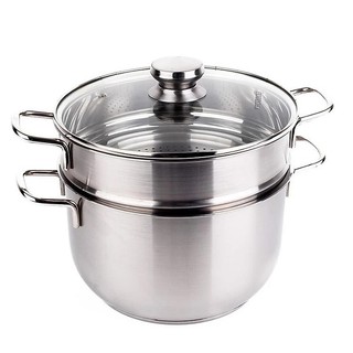 Bộ nồi xửng hấp ht cook 28cm và 30cm vung kính