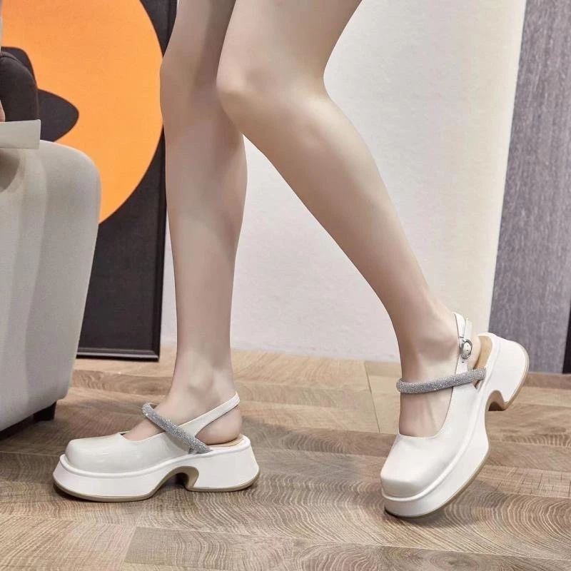 Giày cao gót 5p quai đá QC fullbox