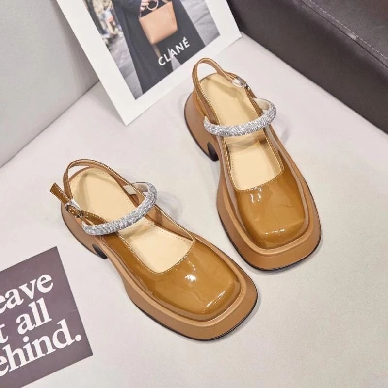 Giày cao gót 5p quai đá QC fullbox