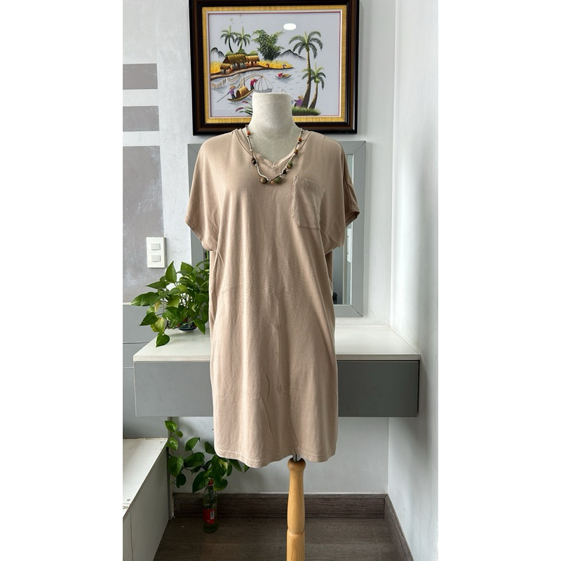 Đầm thun hiệu GU- 2hand