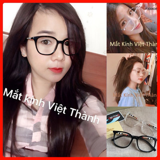 HCM gọng kính cận nữ thời trang kính giả cận bầu tròn lớn burberry BB1