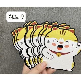 1 bao 6 cái bao lì xì màu vàng,bao lì xì màu đỏ chữ việt, bao lì xì tết 2023