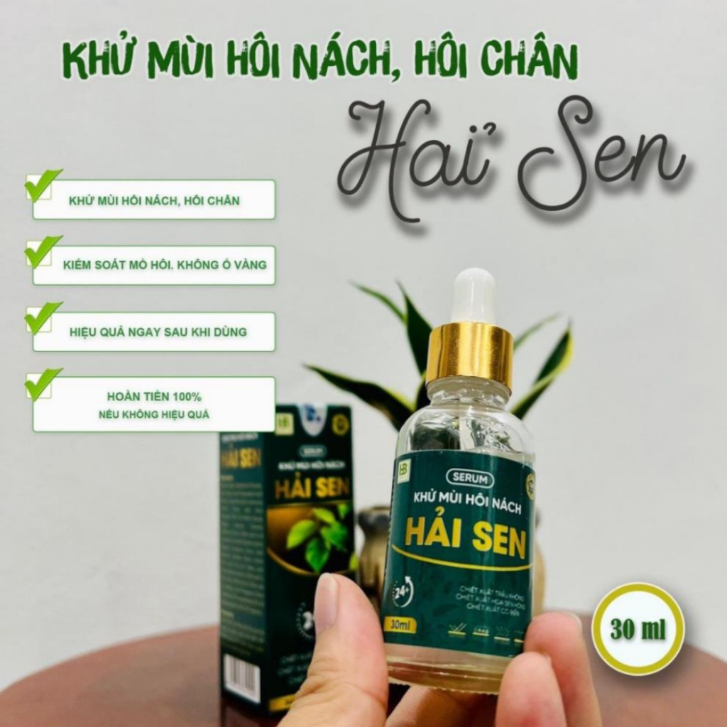 Serum Khử Mùi Hôi Nách HẢI SEN - Giúp Vùng Nách Khô Thoáng, Hương Nước Hoa Nhẹ Nhàng, Lưu Hương Lâu
