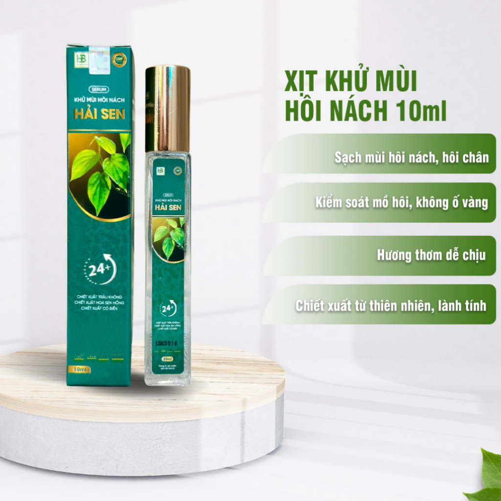 Serum Khử Mùi Hôi Nách HẢI SEN - Giúp Vùng Nách Khô Thoáng, Hương Nước Hoa Nhẹ Nhàng, Lưu Hương Lâu