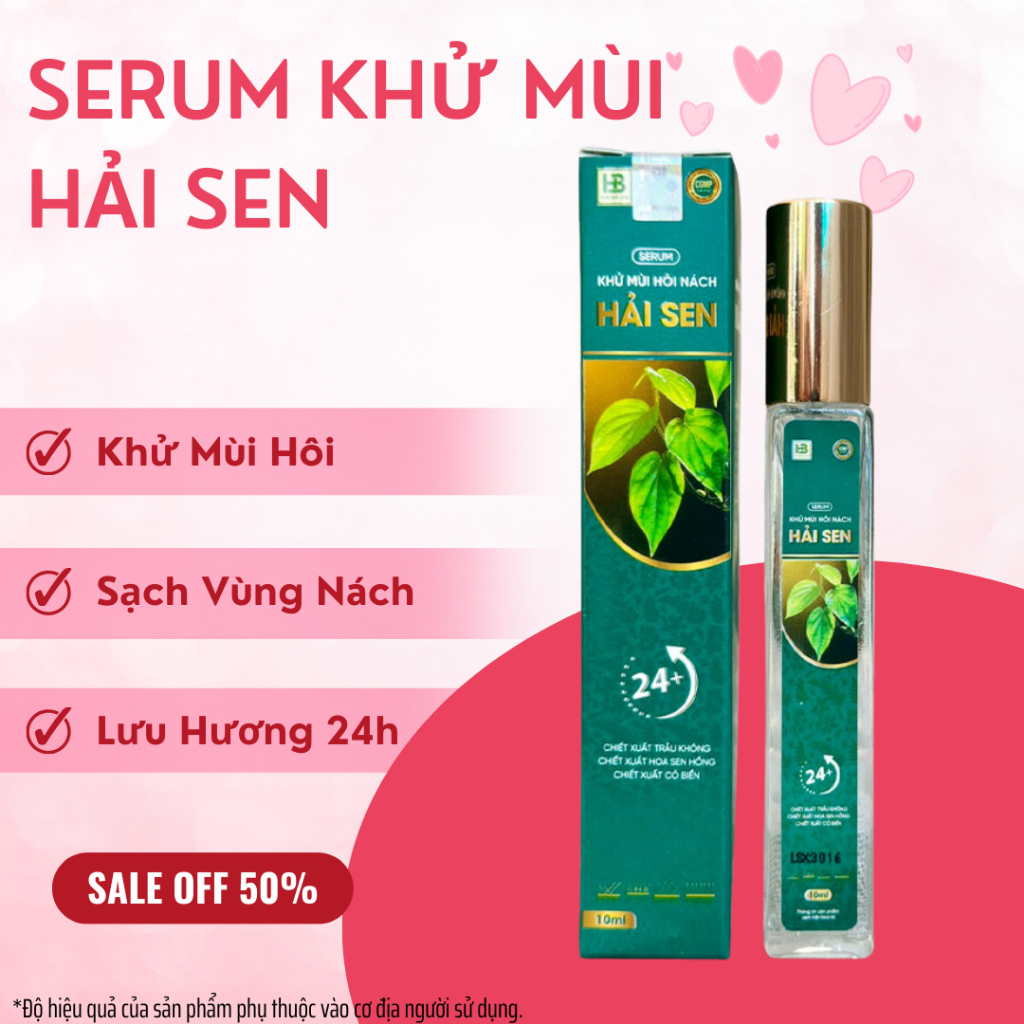 Serum Khử Mùi Hôi Nách HẢI SEN - Khử Mùi Hôi Chân Làm Sạch Vùng Nách, Giúp Vùng Nách Khô Thoáng