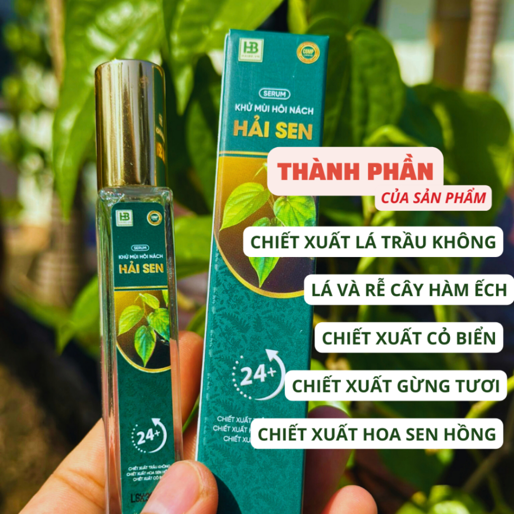 Serum Khử Mùi Hôi Nách HẢI SEN - Khử Mùi Hôi Chân Làm Sạch Vùng Nách, Giúp Vùng Nách Khô Thoáng