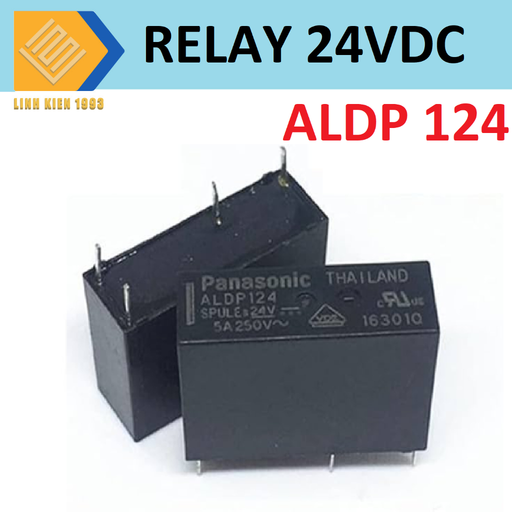 ALDP 124 relay 24v 5a panasonic có 4 chân