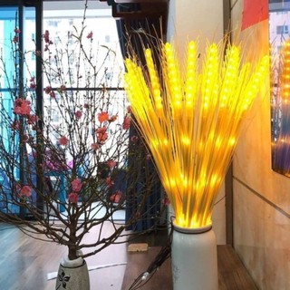 Combo 10 đèn led bông lúa mạch thần tài bông lúa vàng đèn trang trí phòng khách Tết 2024