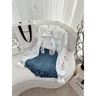 Set áo croptop chân váy hoa