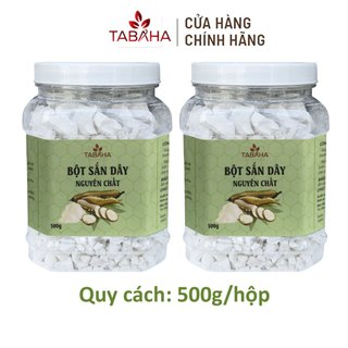 Bộ 2 Hộp Bột Sắn Dây Nguyên Chất TABAHA 500g thanh lọc giảm béo thải độc