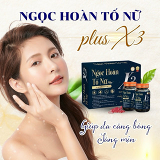 Sâm Tố Nữ NGỌC HOÀN PLUS X3 TÁI HỒI XUÂN hổ trợ nội tiết tố nữ 1 hộp 2 lọ