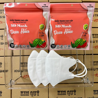 Combo 100 cái khẩu trang 5d dưa hấu 3 lớp