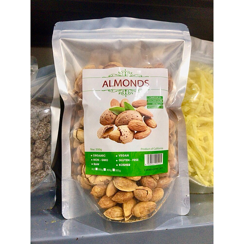 500g Hạnh Nhân Rang Bơ
