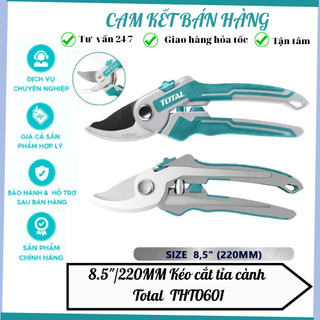 Kéo cắt tỉa cành cây total tht0601 | kéo cắt tỉa cây kích thước: 8,5" tay cầm pp coverd dùng để cắt tỉa cây,