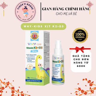 Xịt Whykids bổ sung Vitamin D3 K2 cho bé