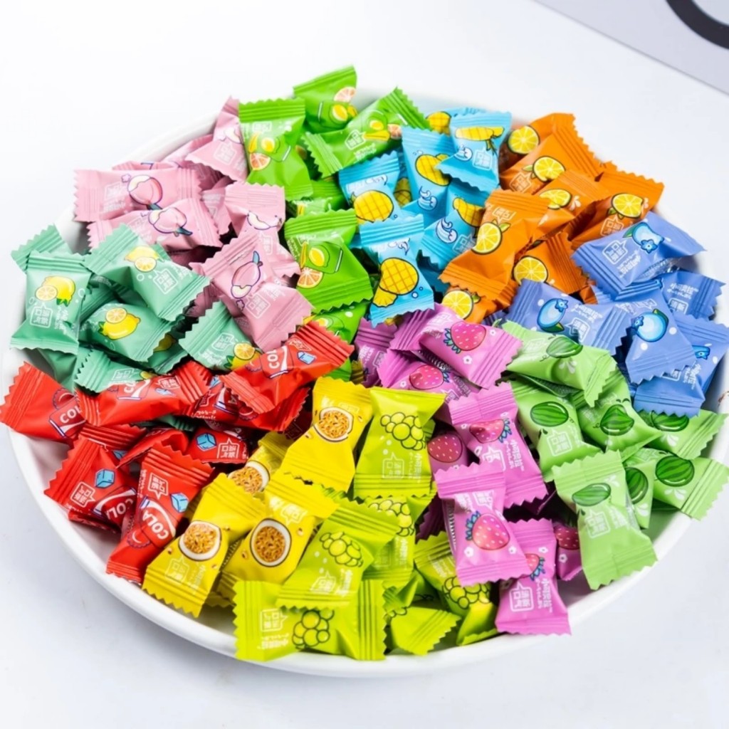 1 Gói kẹo ngậm trái cây không đường Vitamin C the mát lạnh thơm miệng