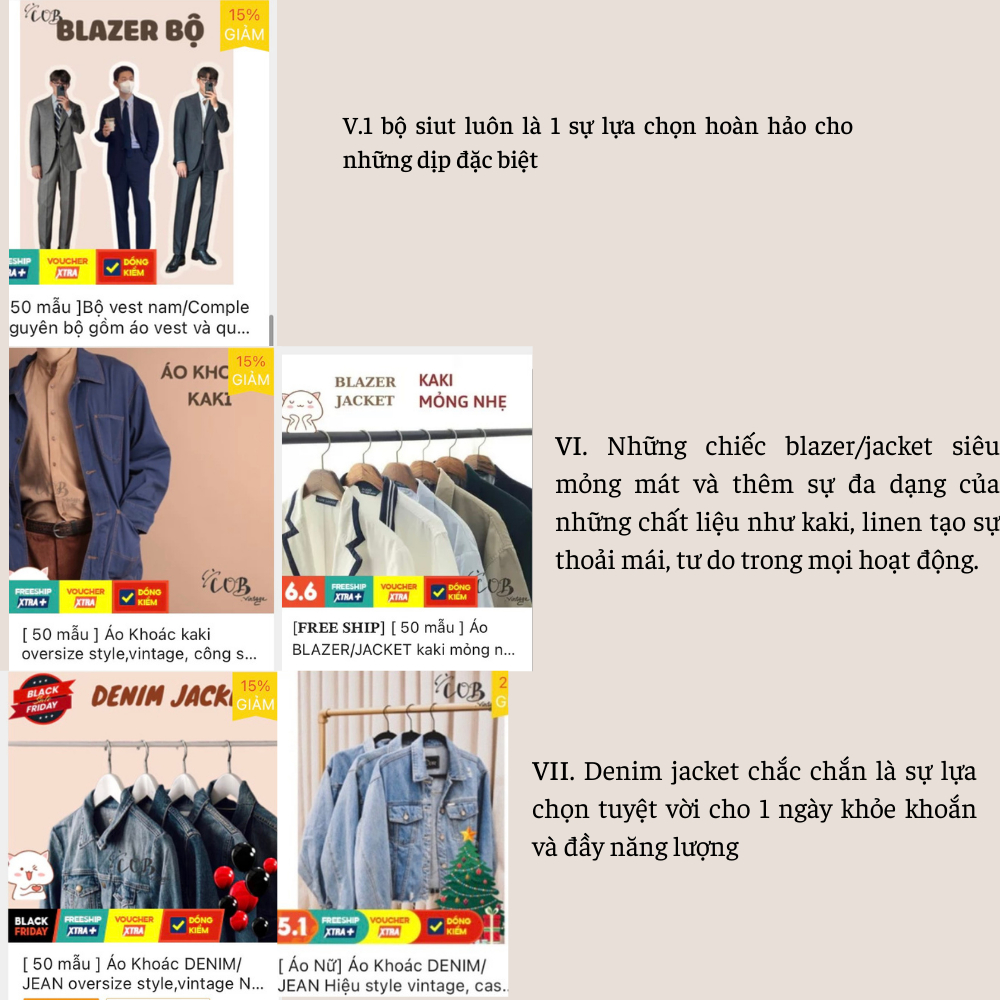 Áo Vest / Blazer oversize ,vintage, công sở Nhật,Hàn - secondhand  - -Lựa mẫu tại danh mục Blazer/Coat