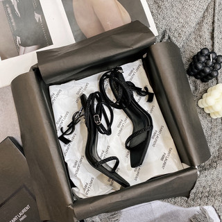 Sandal cao gót quay quấn fullbox bill