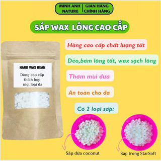 Sáp Wax Lông, Sáp Was Tẩy Lông Cao Cấp, Wax Nóng , Was Nách, Tay, Chân, Bikini, Sáp dừa Coconut, Sáp Trong Starsoft