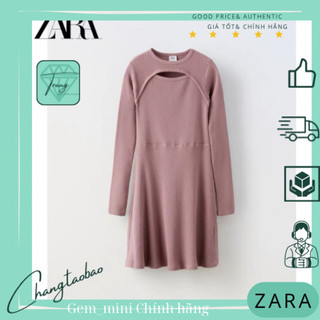 Zara Auth Đầm len dài tay size 13-14 165cm