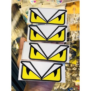 Hình dán mắt fendy màu đỏ dán xe |sticker dán xe, tem dán xe máy, xe điện chống thấm nước