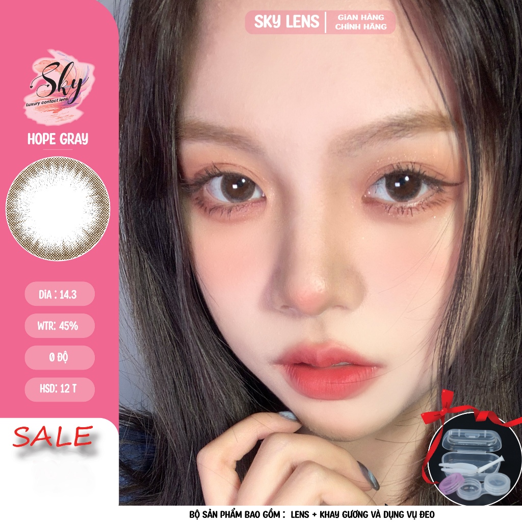 Sky Lens Korea- Hope Gray Dia 14.3 Bc 8.6