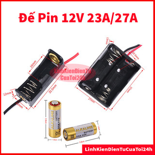 Pin 12v alkaline 23a dùng cho remote rf đế 1, 2 pin 12v