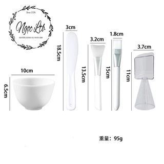 Dụng cụ trộn đắp mặt nạ spa silicon