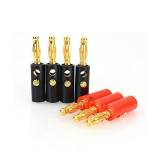 Cặp jack bắp chuối mạ vàng đực 4mm