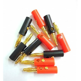 Cặp jack bắp chuối mạ vàng đực 4mm