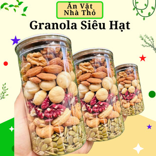 Granola Hạt Dinh Dưỡng mix 6 Loại, Hạt Dinh Dưỡng Ăn Kiêng Mắc Ca, Óc Chó, hạt dưa, hạnh nhân - Granola siêu
