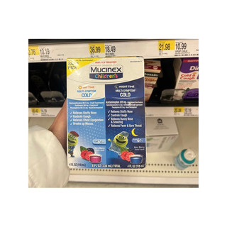 Set chai Siro ho cảm trẻ em Mucinex Children's Multi - Symptom Day & Night Cold Mỹ