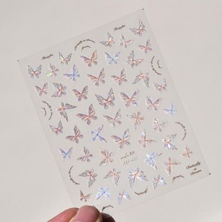 Sticker bướm lụa 5d dán móng/ Sticker bướm 5d trang trí móng/ Sticker 5d hình bướm trang trí móng