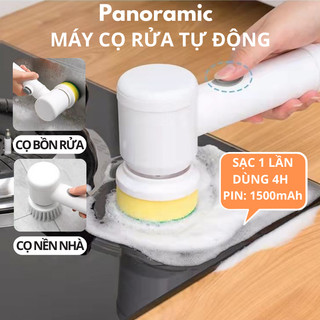 Máy có rửa xoong nồi bát đĩa tự động cầm tay, dụng cụ cọ rửa vệ sinh bếp sạc pin đa năng không dây 1500 mAh