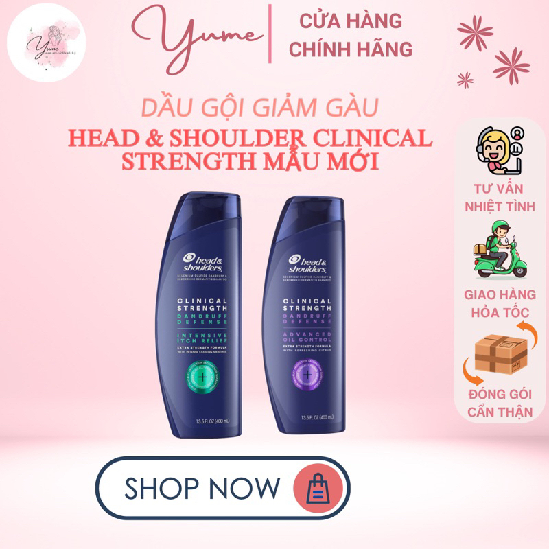 DẦU GỘI HEAD & SHOULDER CLINICAL STRENGTH MẪU MỚI