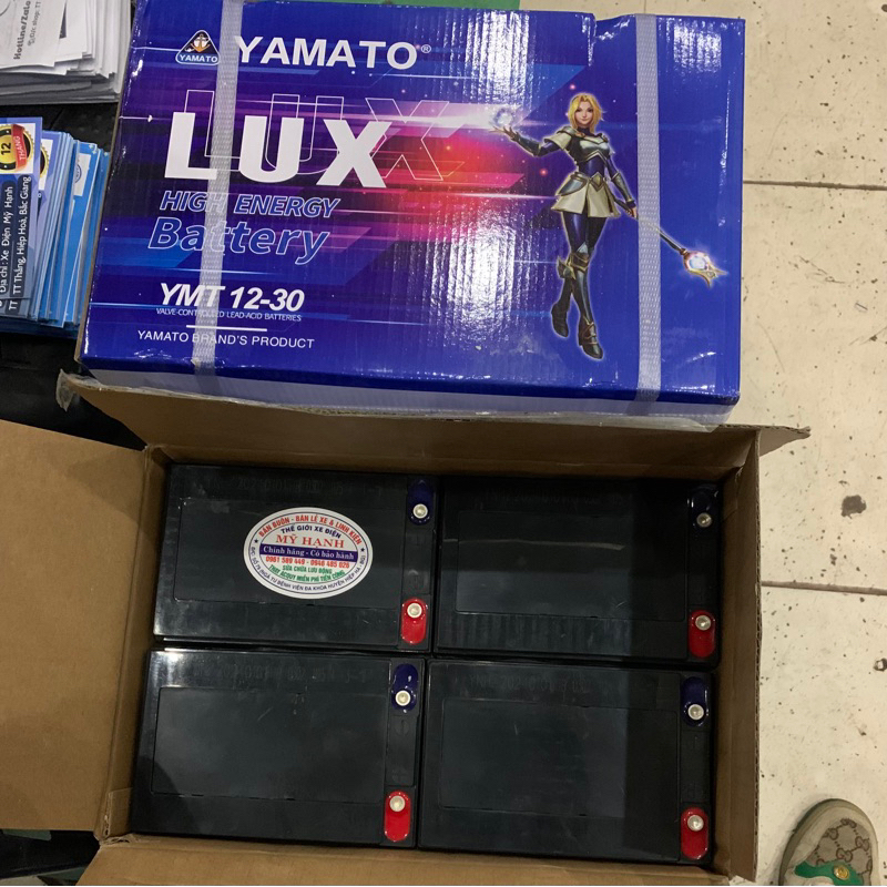 Bộ 4 bình Ắc Quy Xe Điện 12v-14ah