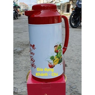 Phích nước ( bình thủy ) 1 lít có nút nhấn Rạng Đông - 1040 TS