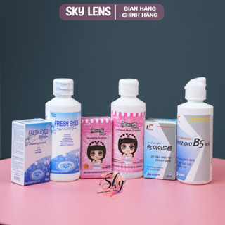Nước ngâm, rửa lens chuyên dụng Sky Contact lens mdel Fresh eyes 150ml | Video-Ảnh Thật của sản phẩm