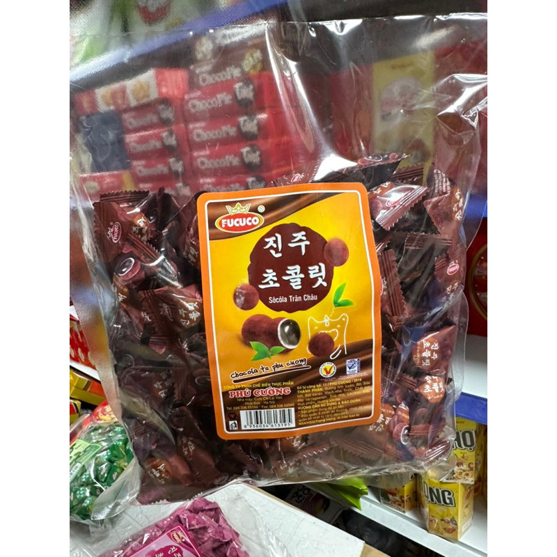 Kẹo Socola/ Chocolate Nhân Vị Dưa Hấu Phú Cường Gói 350g-1kg