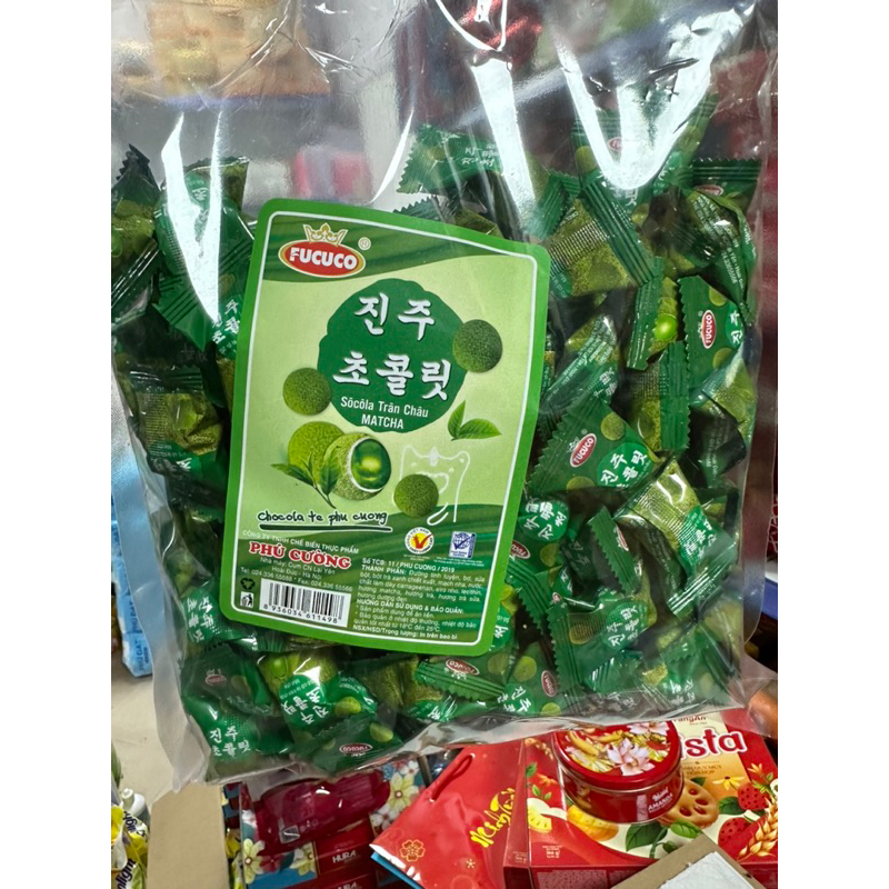 Kẹo Socola/ Chocolate Nhân Vị Dưa Hấu Phú Cường Gói 350g-1kg