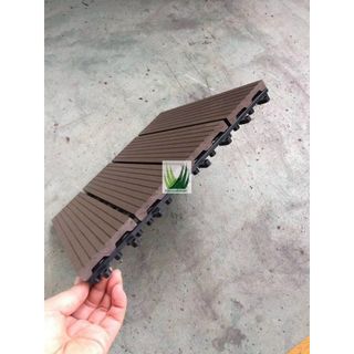 Combo 10 vỉ sàn gỗ nhựa ngoài trời composite, kt 30x30cm