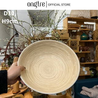 Bát Tre Cuốn ONGTRE đựng Salad, món trộn,hoa quả, đồ khô, bát decor chụp ảnh (Bamboo Salad Bowl)
