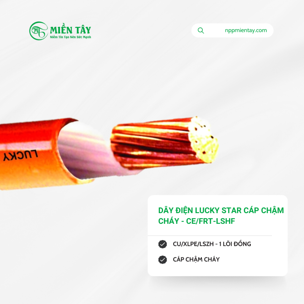 DÂY ĐIỆN LUCKY STAR CÁP CHẬM CHÁY - CE/FRT-LSHF 240