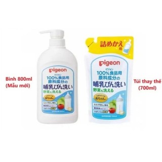Nước rửa bình pigeon túi 700ml- hàng nội địa nhật