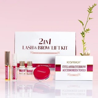 Bộ định hình lông mày brow lamination & lash lift cao cấp 2in1 iconsign siêu xịn