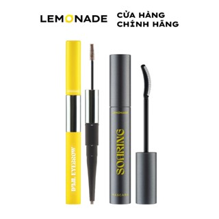 Combo Lemonade Chì kẻ mày 2 đầu Dual Eyebrow 2.75g và Chuốt mi tơi dài lâu trôi Soaring Mascara 6ml