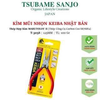 Kìm cắt mũi nhọn keiba t-305s / 125mm nhật bản | thép hợp kim marutoloy 2
