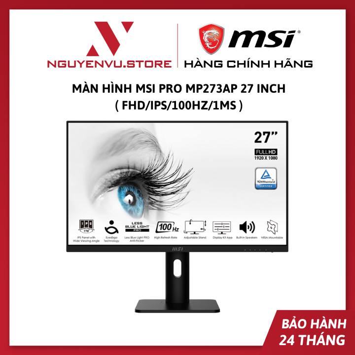 Màn Hình MSI PRO MP273AP 27 inch ( FHD/IPS/100Hz/1ms ) - Hàng Chính Hãng